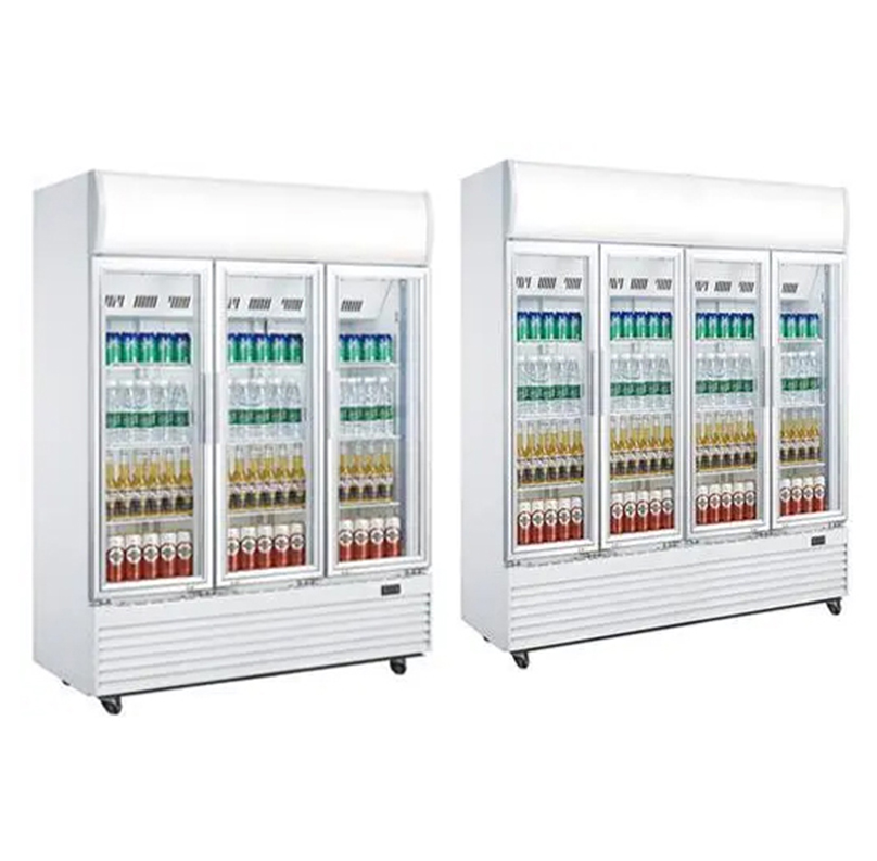 4 section merchandiser cooler